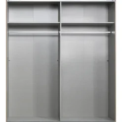 Leen Bakker Schuifdeurkast Dex - eikenkleur - 198x180x64 cm