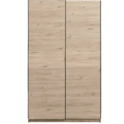 Leen Bakker Schuifdeurkast Genua - eikenkleur - 204x122x60 cm