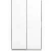Leen Bakker Schuifdeurkast Genua - wit - 204x122x60 cm