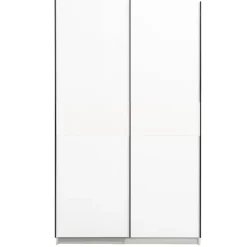 Leen Bakker Schuifdeurkast Genua - wit - 204x122x60 cm