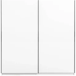 Kledingkasten|Kledingkasten-Leen Bakker Schuifdeurkast Genua - wit - 204x200x60 cm