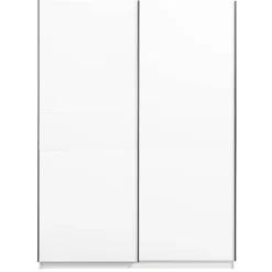 Kledingkasten|Kledingkasten-Leen Bakker Schuifdeurkast Genua - wit - 204x150x60 cm