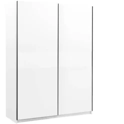 Kledingkasten|Kledingkasten-Leen Bakker Schuifdeurkast Genua - wit - 204x150x60 cm