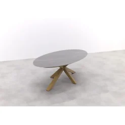 Tuintafels-Garden Impressions Scotland tafel - 230x115 cm - light teaklook - Centostone Napoli sand