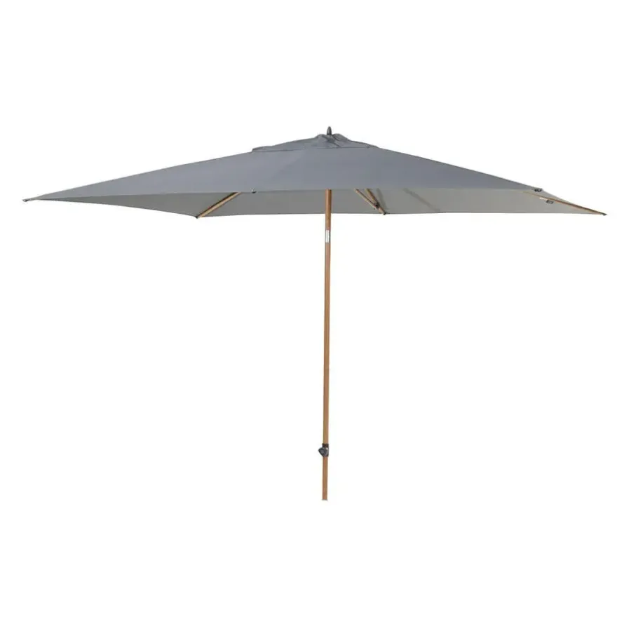 Parasols-4-Seasons Outdoor Azzurro stokparasol 200 x 300 cm - Woodlook/charcoal