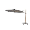 Parasols-4-Seasons Outdoor 4-Seasons Siesta Premium - zweefparasol 350 cm. - Woodlook/Charcoal