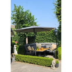 4-Seasons Outdoor 4-Seasons stokparasol Azzurro 300 cm - Charcoal