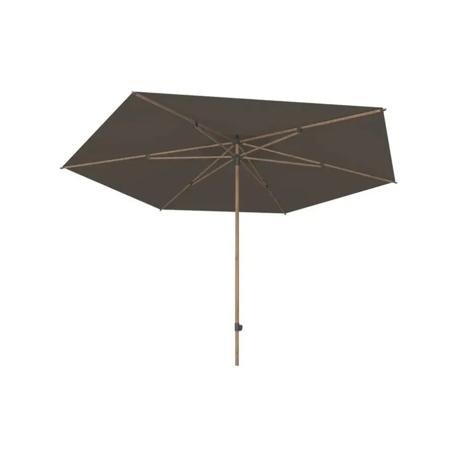 4-Seasons Outdoor 4-Seasons stokparasol Azzurro 300 cm - Woodlook/charcoal