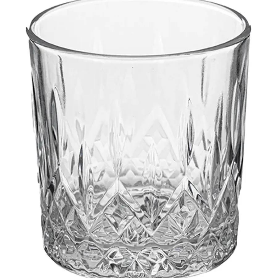 Waterglazen-Secret de Gourmet drinkglazen - set 4x stuks - 240 ml - glas