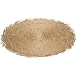 Placemats-Secret de Gourmet Placemat - raffia naturel - rond - 38 cm