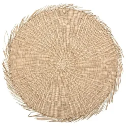 Placemats-Secret de Gourmet Placemat - raffia naturel - rond - 38 cm
