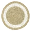 Secret de Gourmet Placemat - zeegras naturel - rond - 38 cm