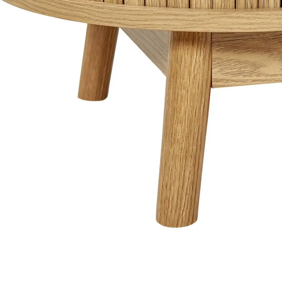 Tv Meubels-Leen Bakker SELAH - TV-meubel - Lichthout - MDF