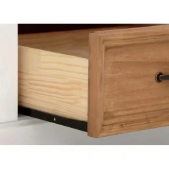 Buffetkasten-Loft24 Selma - Buffetkast met 5 deuren en 4 lades van grenen in wit