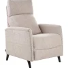 Fauteuils-Beliani SELVIK - Relaxfauteuil - Taupe - Stof