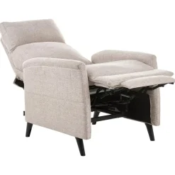Fauteuils-Beliani SELVIK - Relaxfauteuil - Taupe - Stof