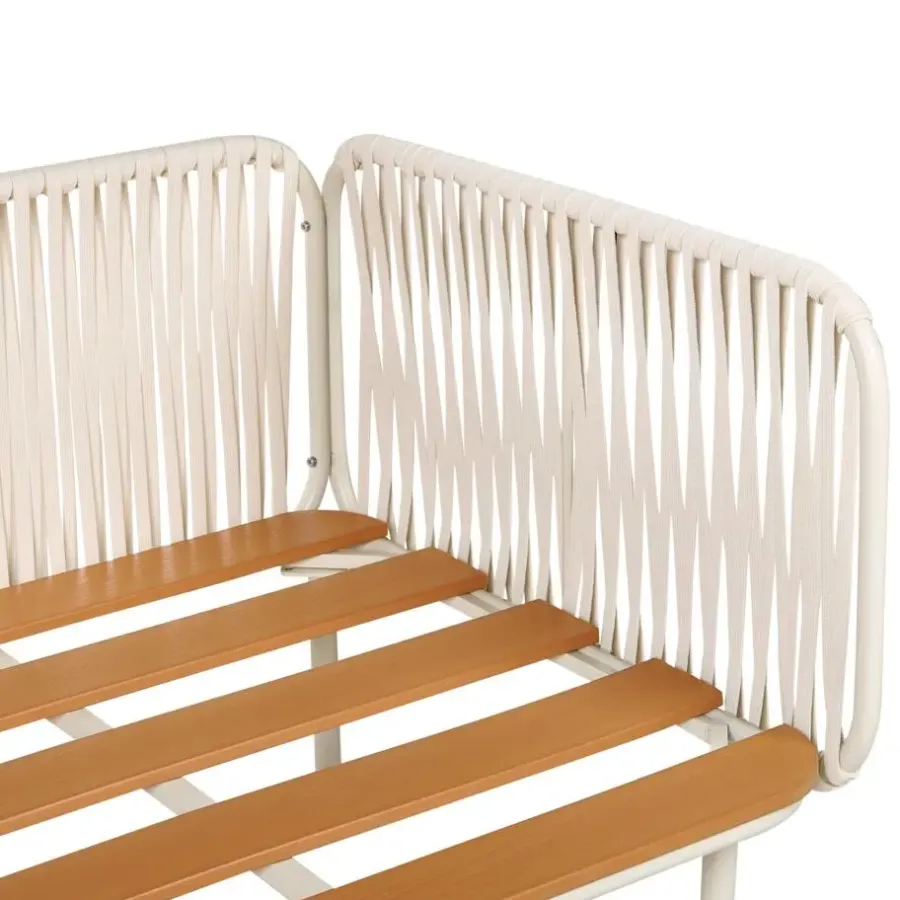 Loungebanken-Leen Bakker SENISE - Tuinbank - Grijs - Aluminium