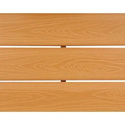 Tuintafels-Beliani SENISE - Tuinsalontafel - Lichthout - 74 x 74 cm - Kunsthout