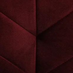 Slaapbanken|Slaapbanken-Beliani SENJA - Slaapbank 3-zits - Rood - Fluweel