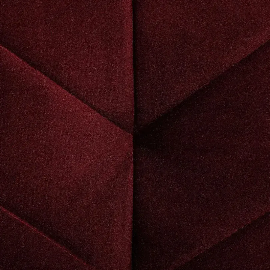Slaapbanken|Slaapbanken-Beliani SENJA - Slaapbank 3-zits - Rood - Fluweel