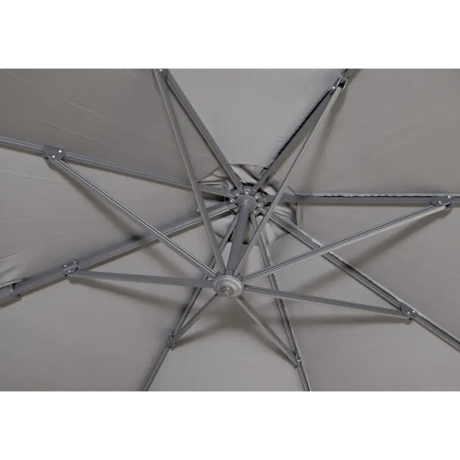 Parasols-Merkloos Sens-Line - Barbados Parasol - Ø3,5m - Grijs