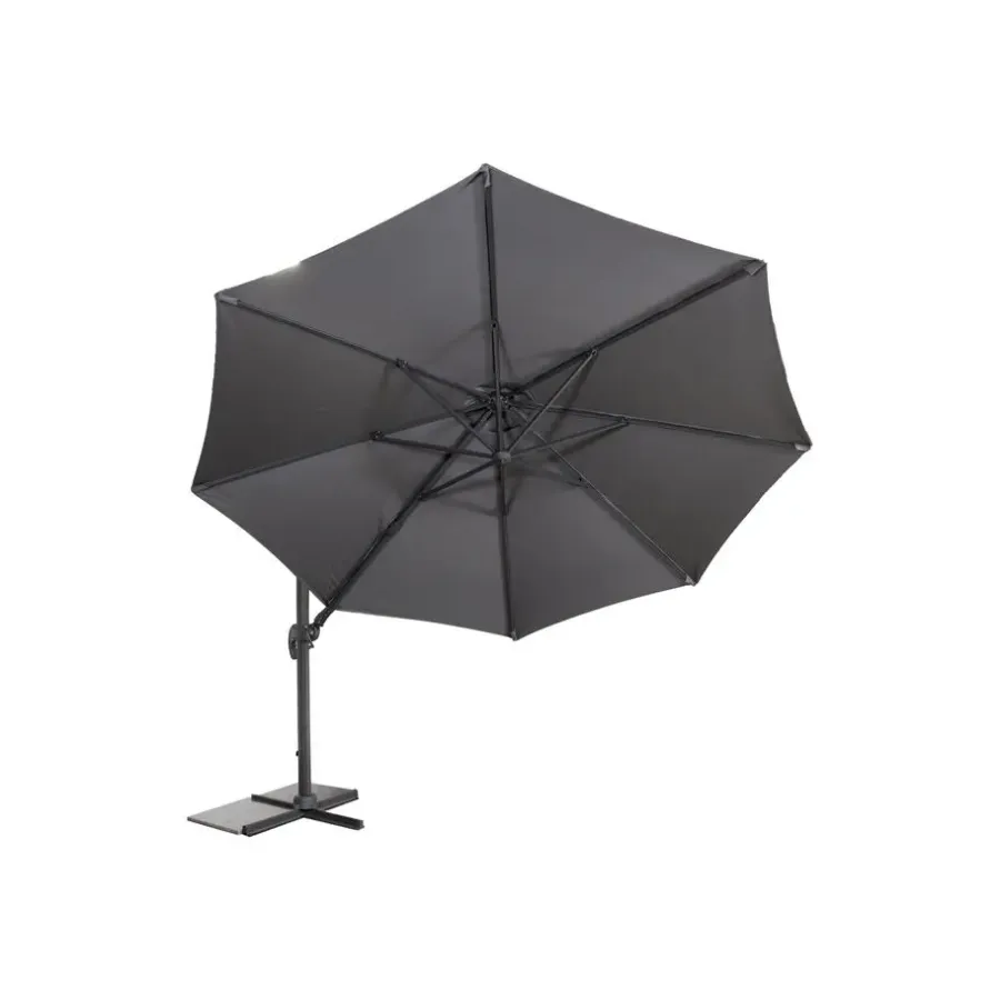 Parasols-Merkloos Sens-Line - Barbados Parasol - Ø3,5m - Grijs