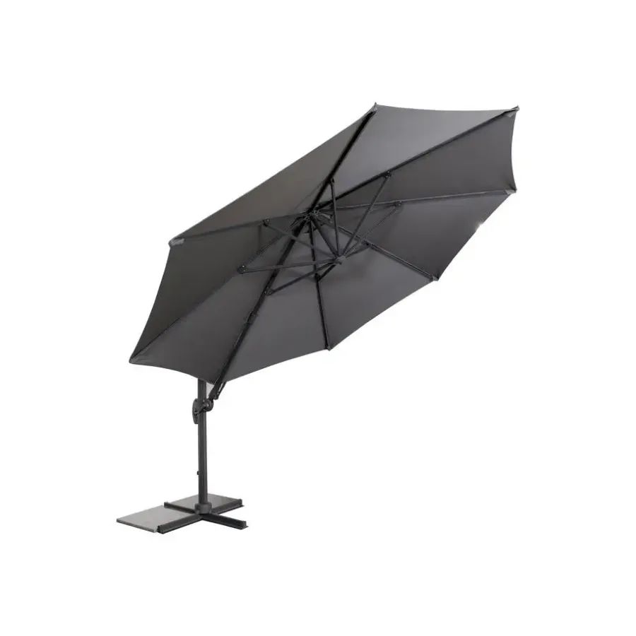 Parasols-Merkloos Sens-Line - Barbados Parasol - Ø3,5m - Grijs