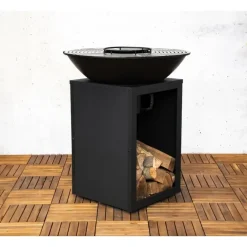 Sens-Line - Evi bbq firepit - 80x80x92cm - Zwart