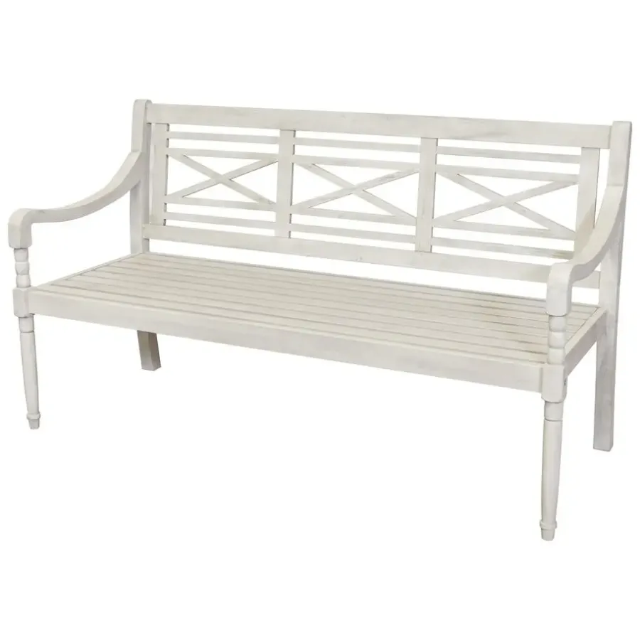 Tuinbanken-Sens-Line - Louis 3-zits-bank - 150cm - Hout Grijs