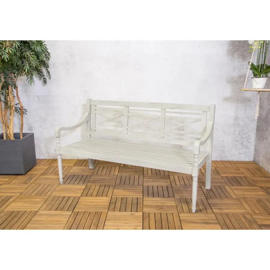 Tuinbanken-Sens-Line - Louis 3-zits-bank - 150cm - Hout Grijs
