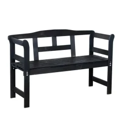 Tuinbanken-Sens-Line Friesen tuinbank - Hout - Zwart