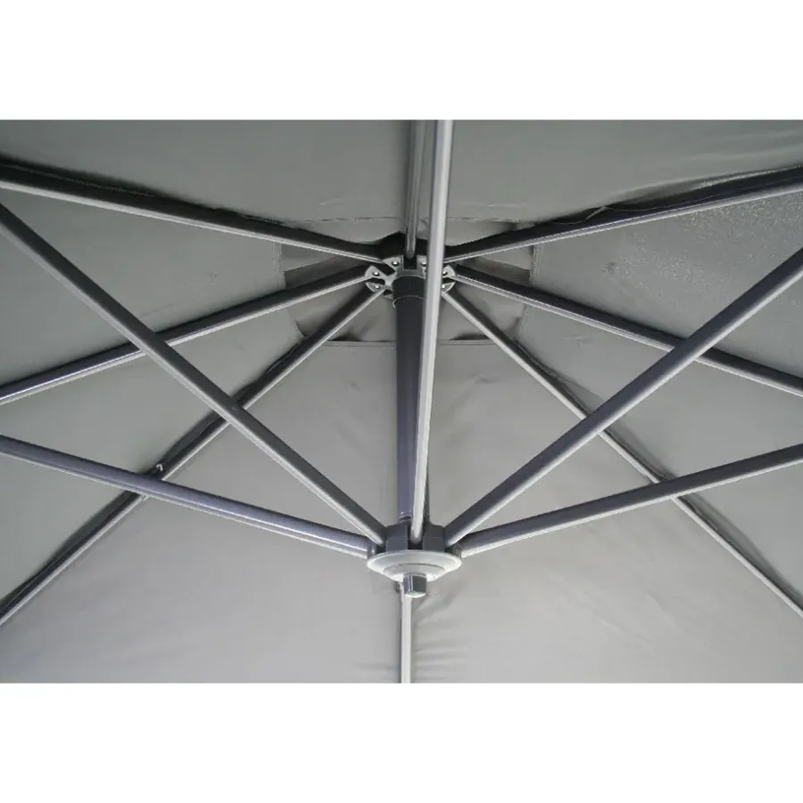 Parasols-Sens-Line Honolulu zweefparasol vierkant - 250x250 cm - Antraciet