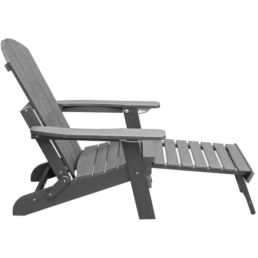 Tuinstoelen-Sens-Line Montreal relax tuinstoel - HIPS kunststof - Grijs