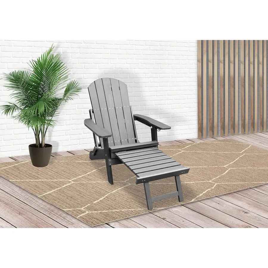 Tuinstoelen-Sens-Line Montreal relax tuinstoel - HIPS kunststof - Grijs