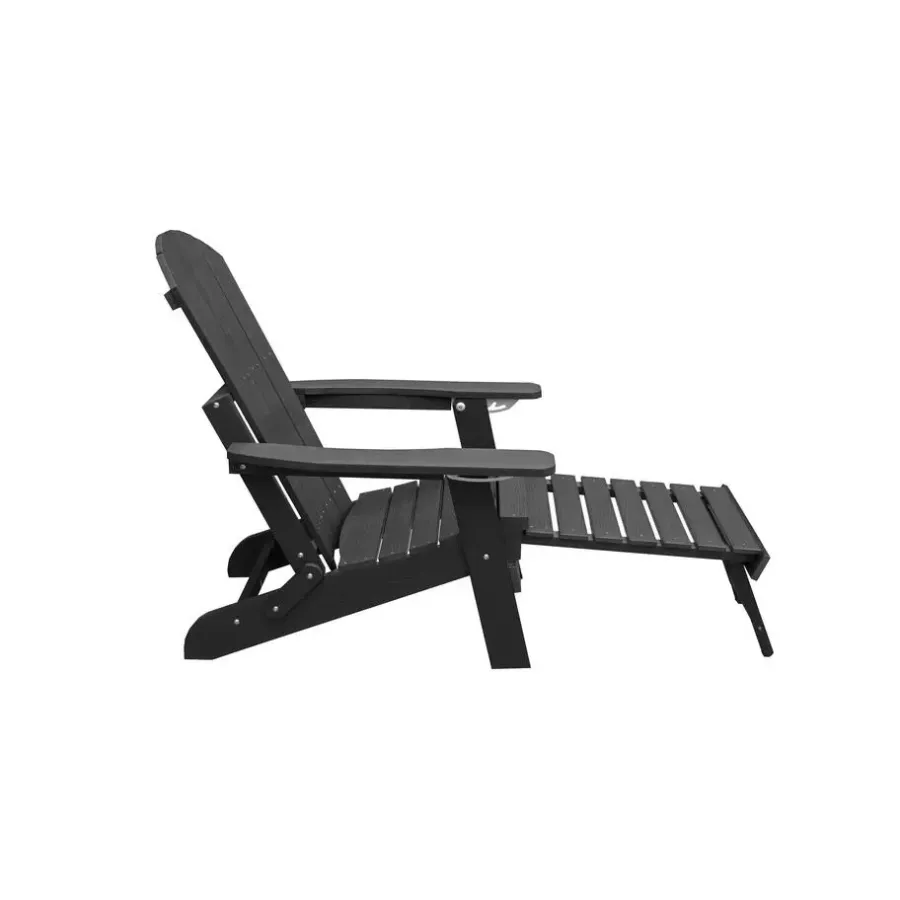 Tuinstoelen-Sens-Line Montreal relax tuinstoel - HIPS kunststof - Grijs