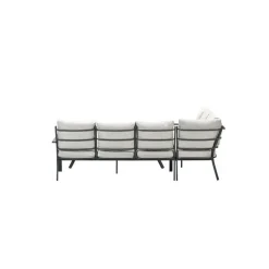 Loungesets-Garden Impressions Sergio lounge-diningset - 3-delig - links - carbon black - desert sand