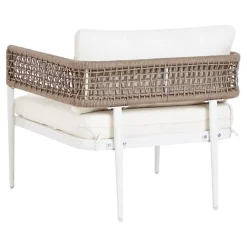 Beliani SERLA - Loungeset 4-zits - Wit - Aluminium