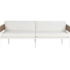 Beliani SERLA - Loungeset 4-zits - Wit - Aluminium