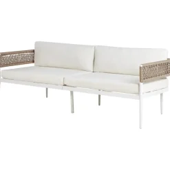 Beliani SERLA - Loungeset 4-zits - Wit - Aluminium
