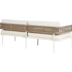 Beliani SERLA - Loungeset 4-zits - Wit - Aluminium