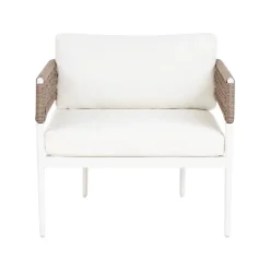 Beliani SERLA - Loungeset 4-zits - Wit - Aluminium