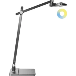 Leen Bakker SERPENS - Bureaulamp LED - Grijs - Synthetisch materiaal