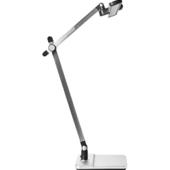 Leen Bakker SERPENS - Bureaulamp LED - Zilver - Synthetisch materiaal