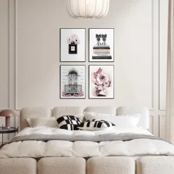 Posters-Reinders Set poster met lijst - Franse mode