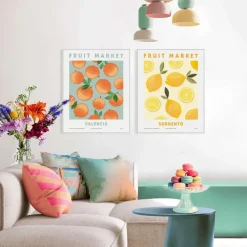 Reinders Set poster met lijst - Fruit Valencia - Sorrento