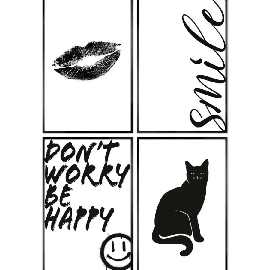 Posters-Reinders Set poster met lijst - Funky bundel