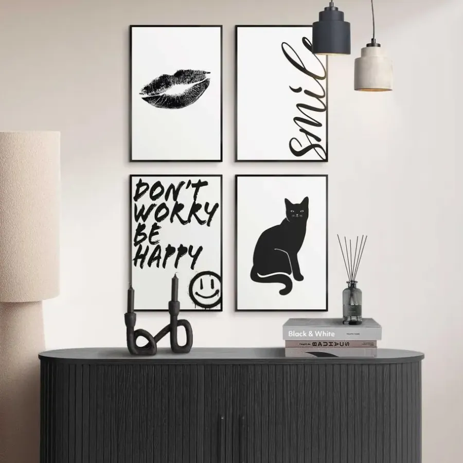Posters-Reinders Set poster met lijst - Funky bundel