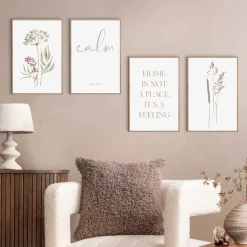 Reinders Set poster met lijst - Gevoel van thuis