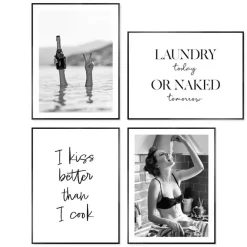 Posters-Reinders Set poster met lijst - Humor bundle