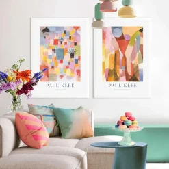 Schilderijen-Reinders Set poster met lijst - Paul Klee